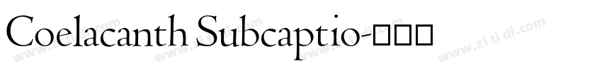Coelacanth Subcaptio字体转换